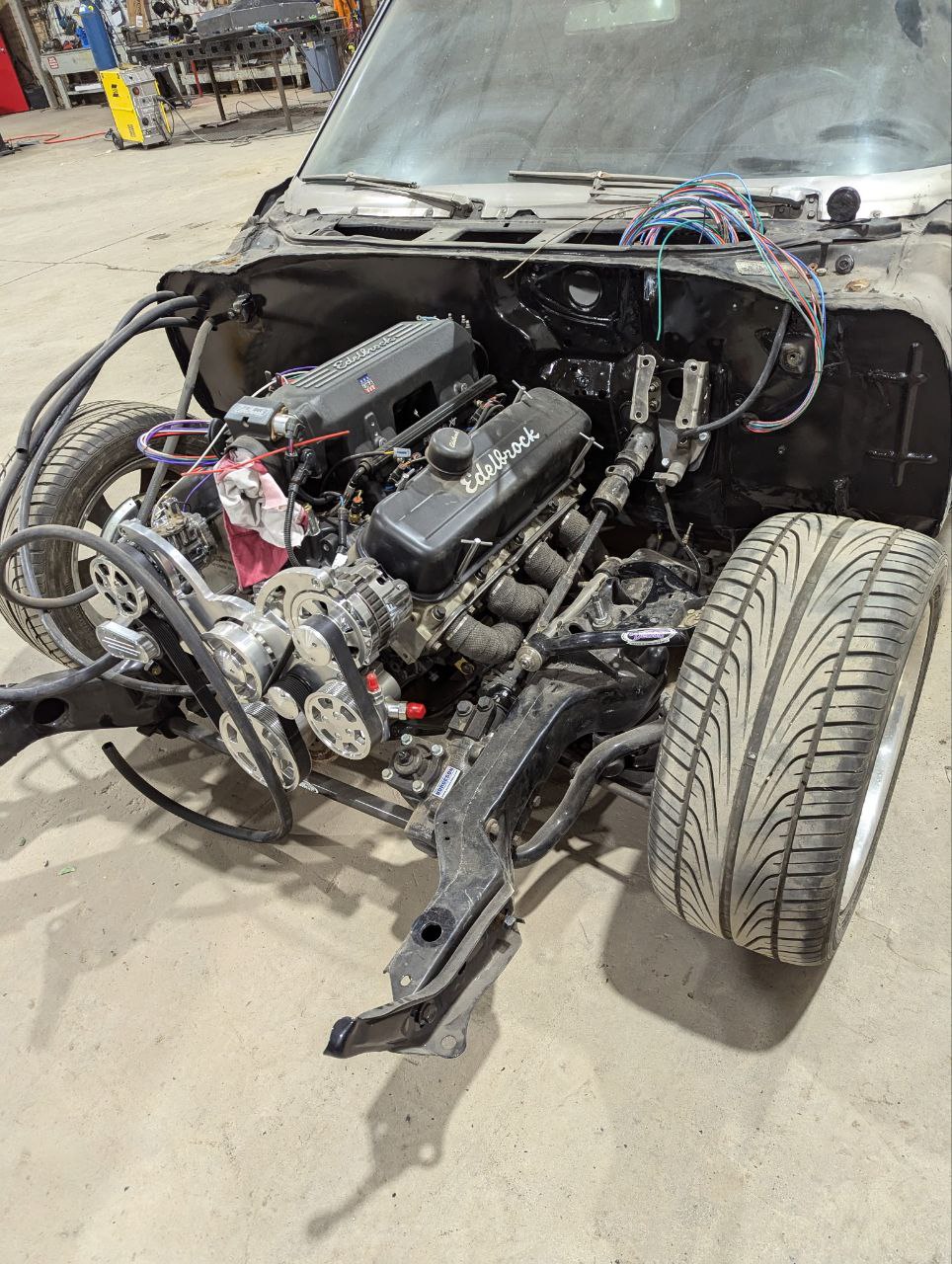 Lighting and accessory wiring install at Bad Guy Motors