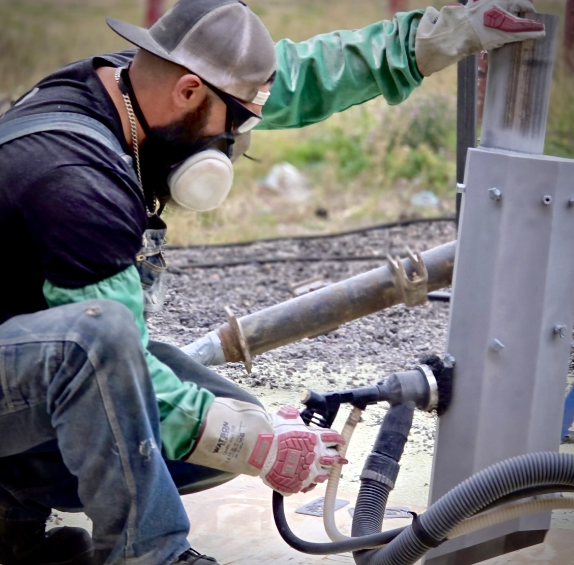 Sandblasting and Surface Prep