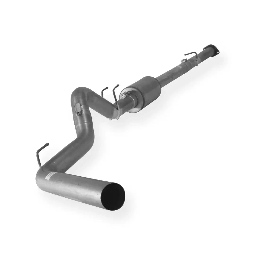 Aluminized Cab & Chassis 4" Downpipe Back Exhaust Single | Ford 6.4L F350/F450/F550 Powerstroke (2008-2010)