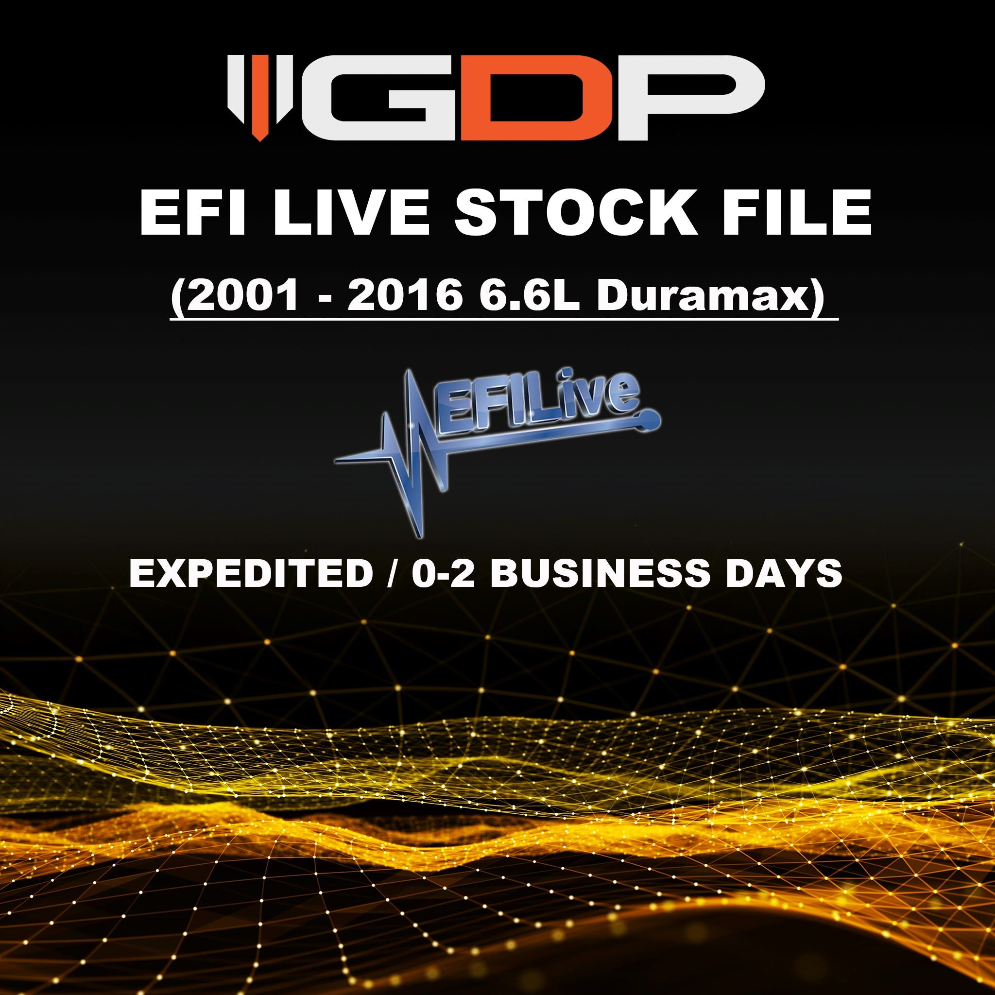 EFI Live Stock File - Expedited / 0-2 Business Days (2001-2016 6.6L Duramax)